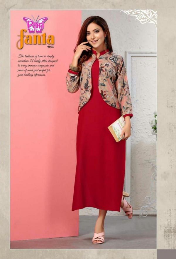 Pari-Fanta-Rayon-Kurti-With-Koti